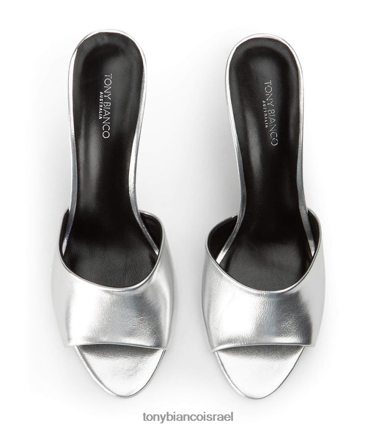 נעלי עקב | נשים נאפה מטאלי כסוף Tony Bianco עקבים רטרו 8BNR8T171